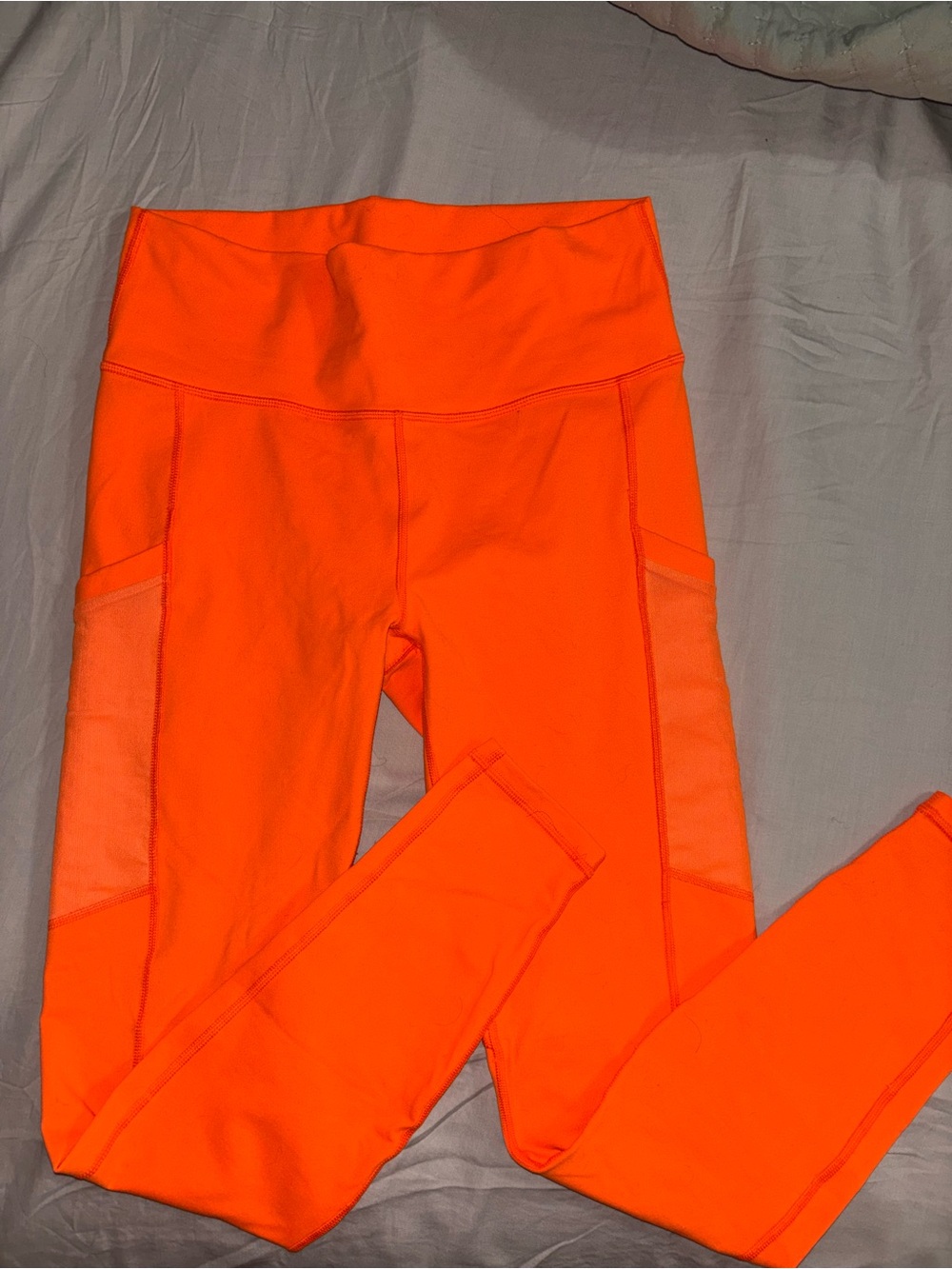 Fabletics Powerhold Neon Orange  Leggings